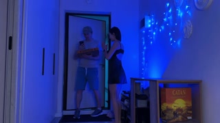 Pizza Delivery Man Fucked Me and Filled My Mouth with Cum