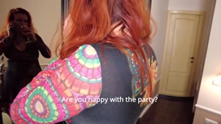Stepmom Was Talking on the Phone and Was Fucked by Her Stepson.