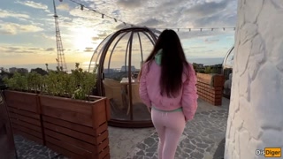Fucking My Cute Stepsister in Different Positions After a Walk Around the City